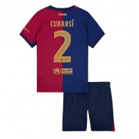 Dres Barcelona Pau Cubarsi #2 Domáci pre deti 2024-25 Krátky Rukáv (+ trenírky)